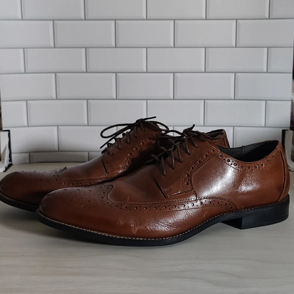 Stacy Adams Brown Leather Men's Oxfords 12M